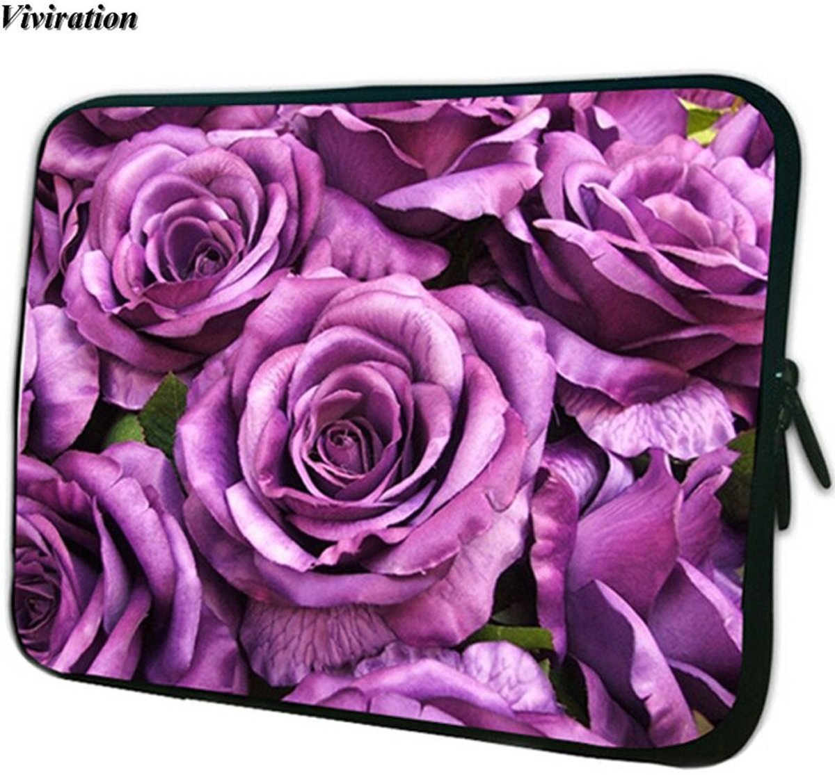 Laptophoes met Print | 13 inch | Paarse Rozen | Laptop Accessoires